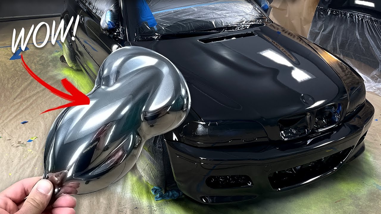 Spraying a Car in CHROME Peelable Paint (INSANE)
