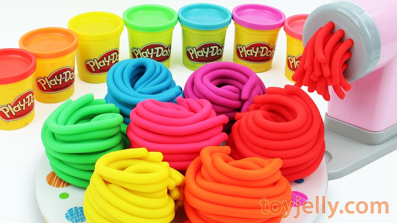 learning colors with play doh