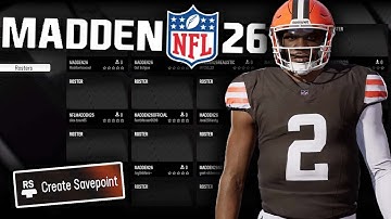 This is How To Start a Franchise With Updated Rosters! Madden 25 Franchise