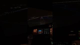 landing night ✈️✈️ #a320 #aviation #msfs2020 #virtualreality #landing #vr #airport #flightsimulator