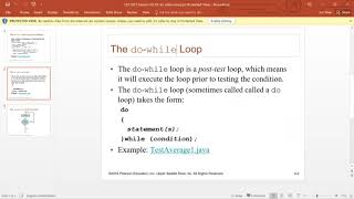 CST1201 Session 03 02 do while loop