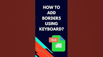 Excel Tip: Add Borders to Your Data Using Keyboard Shortcuts! #exceltips #shorts #shortvideo
