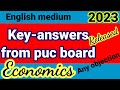 2puc Economics keyanswers of annual exam 2023