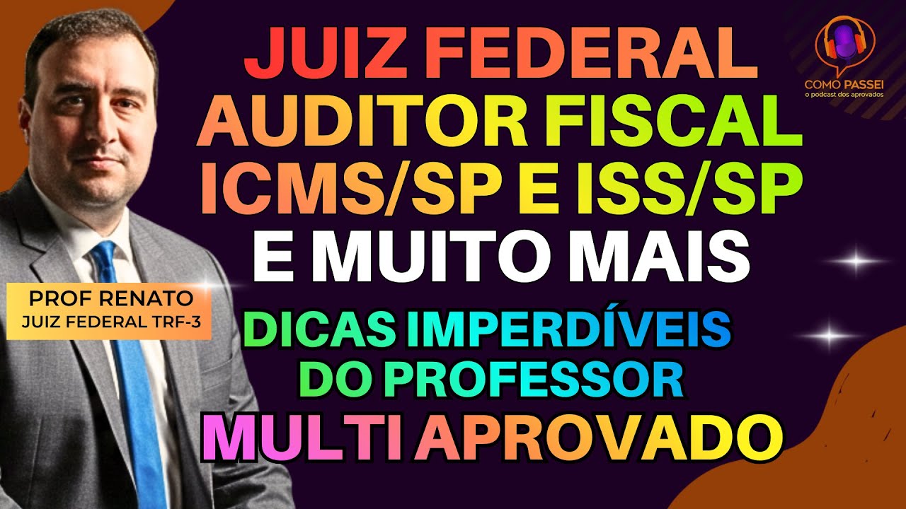 Técnicas e Estratégias de Estudos para Auditor Fiscal Tributário | Profº Renato