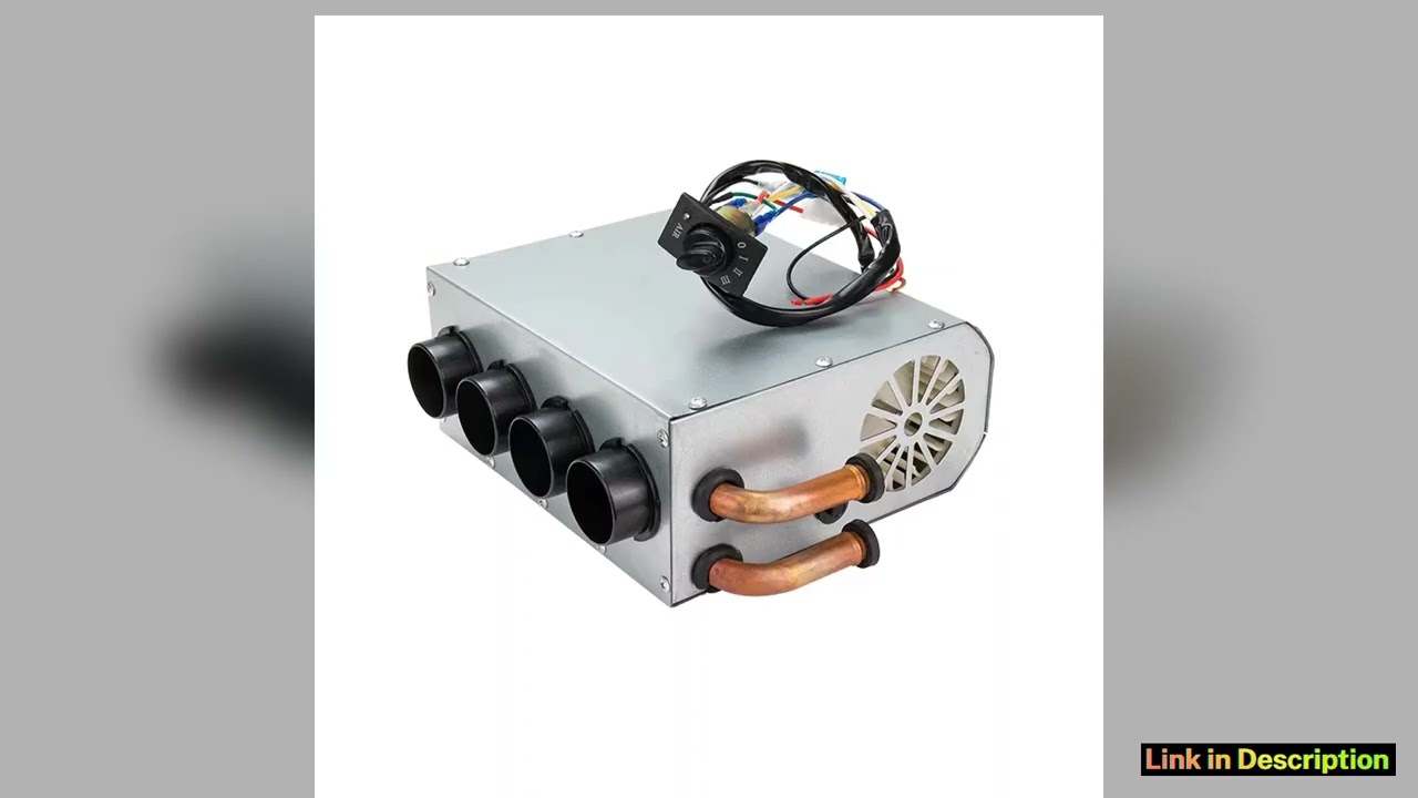 Universal Auto Cars Heater Under Dashboard Coolant Heater 12V 24V with Switch Four Holes