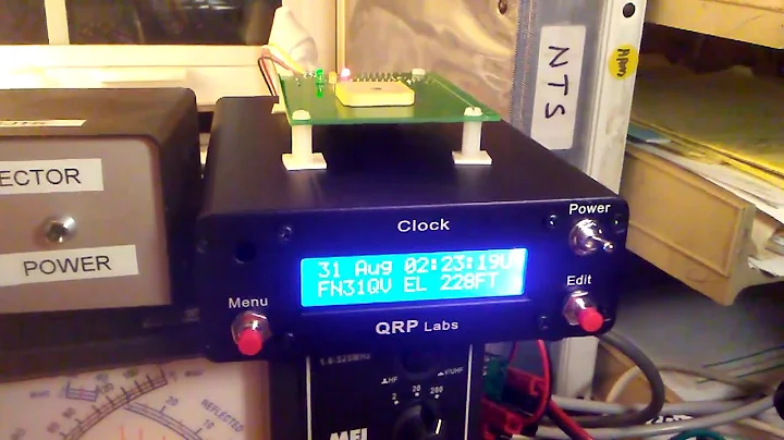 QRP Labs Clock Kit - Added the Case