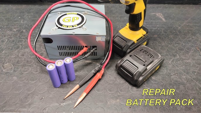 Mini kit de soudeur par points portable numérique 18650 batterie au lithium  machine à souder par points outil de bricolage réglage de l’engrenage