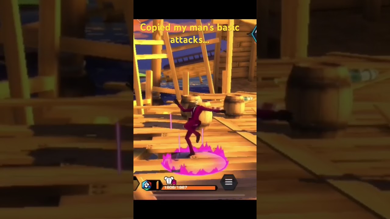 Copy my man… Wci Sanji basic attacks given to oni Sanji 