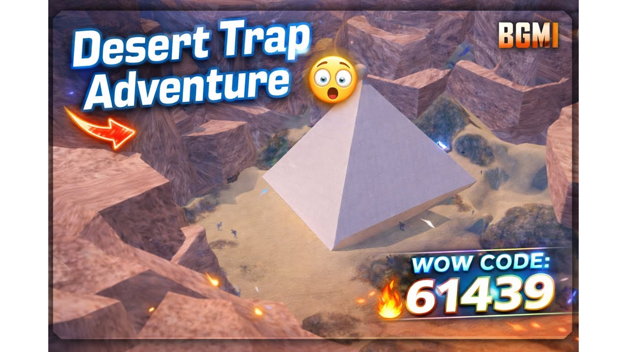Desert Trap Adventure 😱 | BGMI WOW Mode Parkour | WOW Code 61439