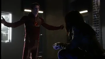 Que episódio Iris descobre que Barry e o Flash?