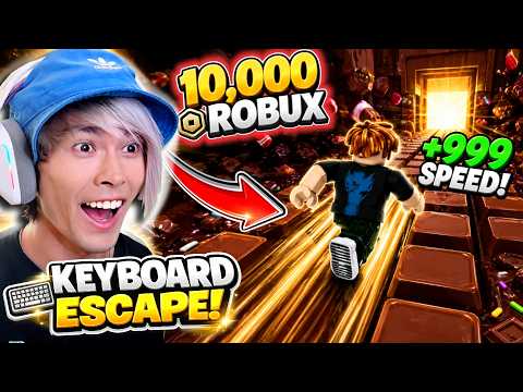 I Survived 1 SPEED KEYBOARD ESCAPE In Roblox…