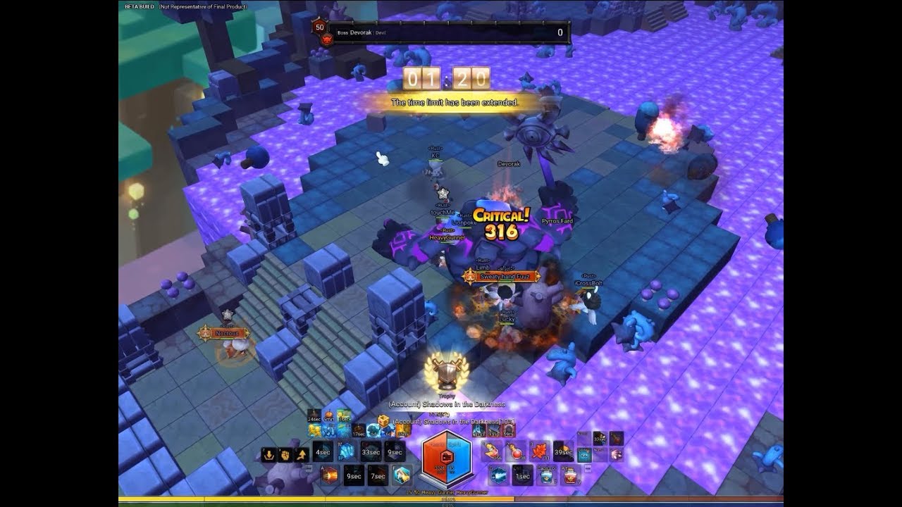 [MapleStory 2] Chaos Devorak First Clear in CBT2 - Heavy Gunner POV