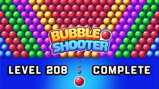 🎯 Bubble Shooter Level 208 | Perfect Aim & Full Walkthrough 💥 Bubble Shooter Gameplay | IVYGAMES
