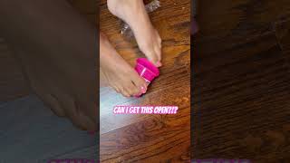 Trying To Get This Slime Out Only Feet Challenge
