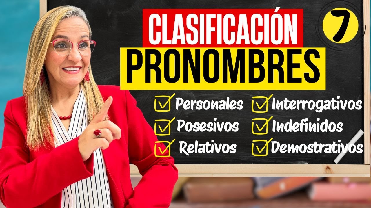 QUÉ es PRONOMBRE y CUÁL es su CLASIFICACIÓN | Pronombres PERSONALES | Gramática | La profe Mónica