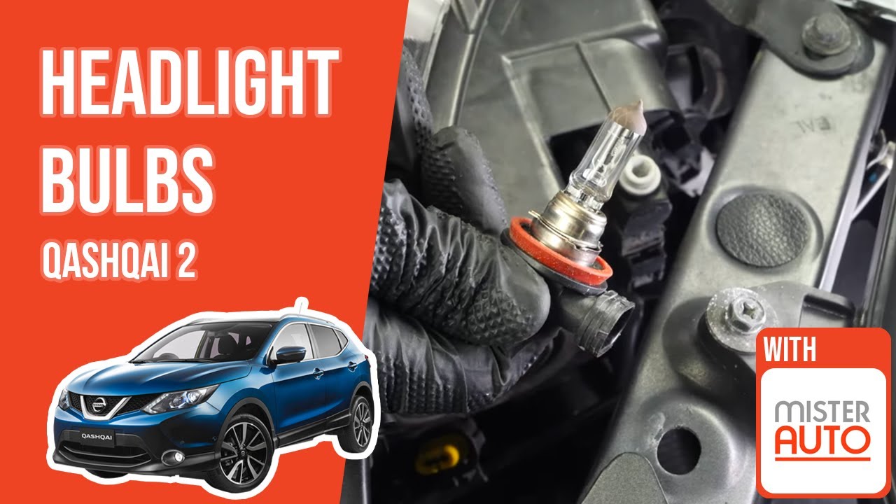 How to replace the headlight bulbs Qashqai 2 💡 YouTube