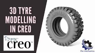 How to design 3D Tyre Model in Creo 3.0 | Creo Beginner Tutorial 2021