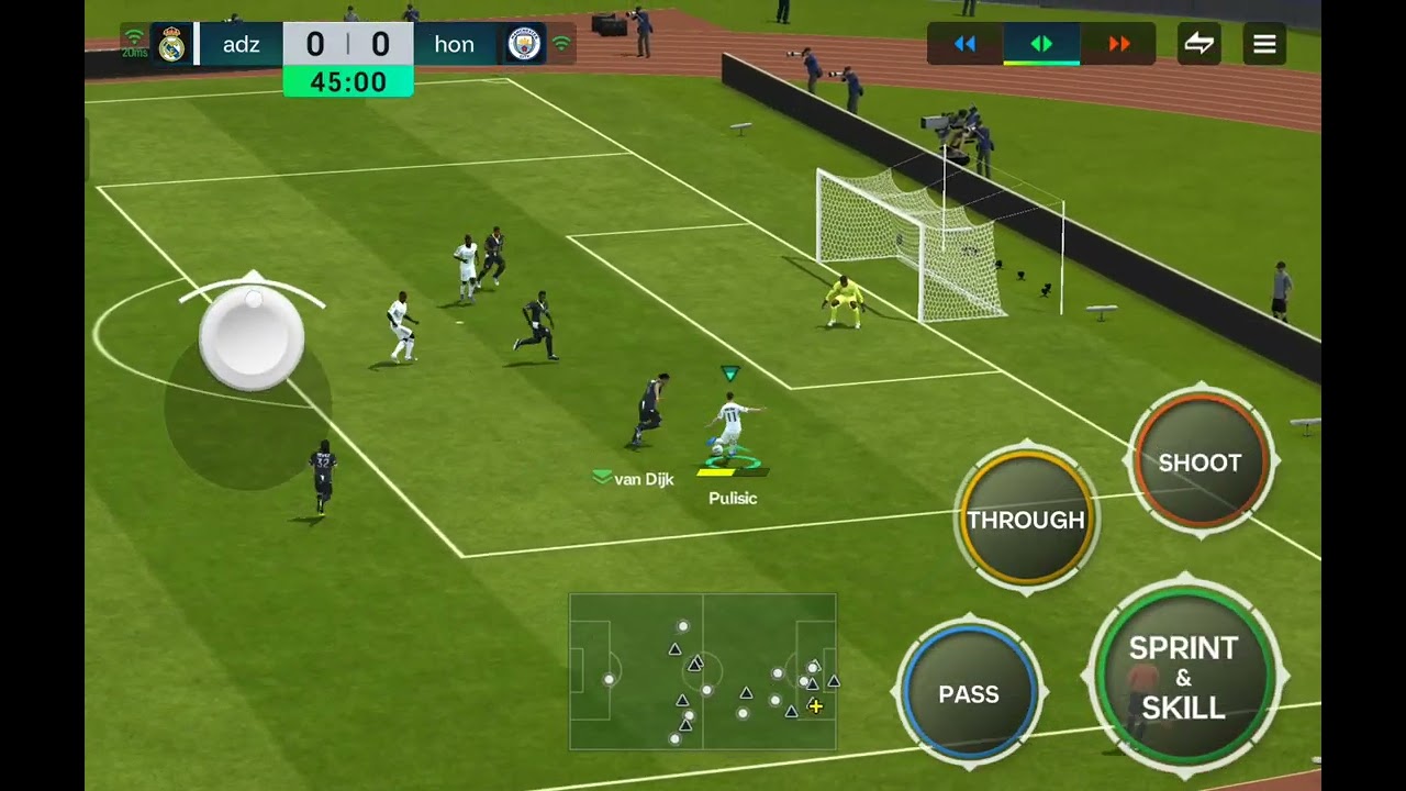 Real Madrid Vs Manchester city FC mobile gameplay 