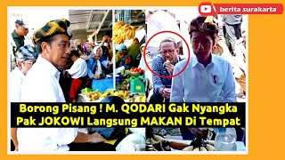 Jongkok Beli Pisang, QODARI Gak Nyangka PRESIDEN JOKOWI Langsung Makan di Tempat ! Warga Tumpah Ruah