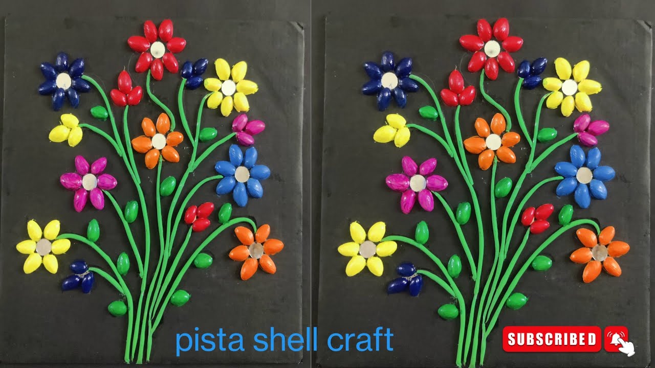 Pistachio Shell Crafts Ideaspista shell wall Hangingpistashell craft