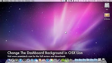 Change Mac OSX Dashboard Background