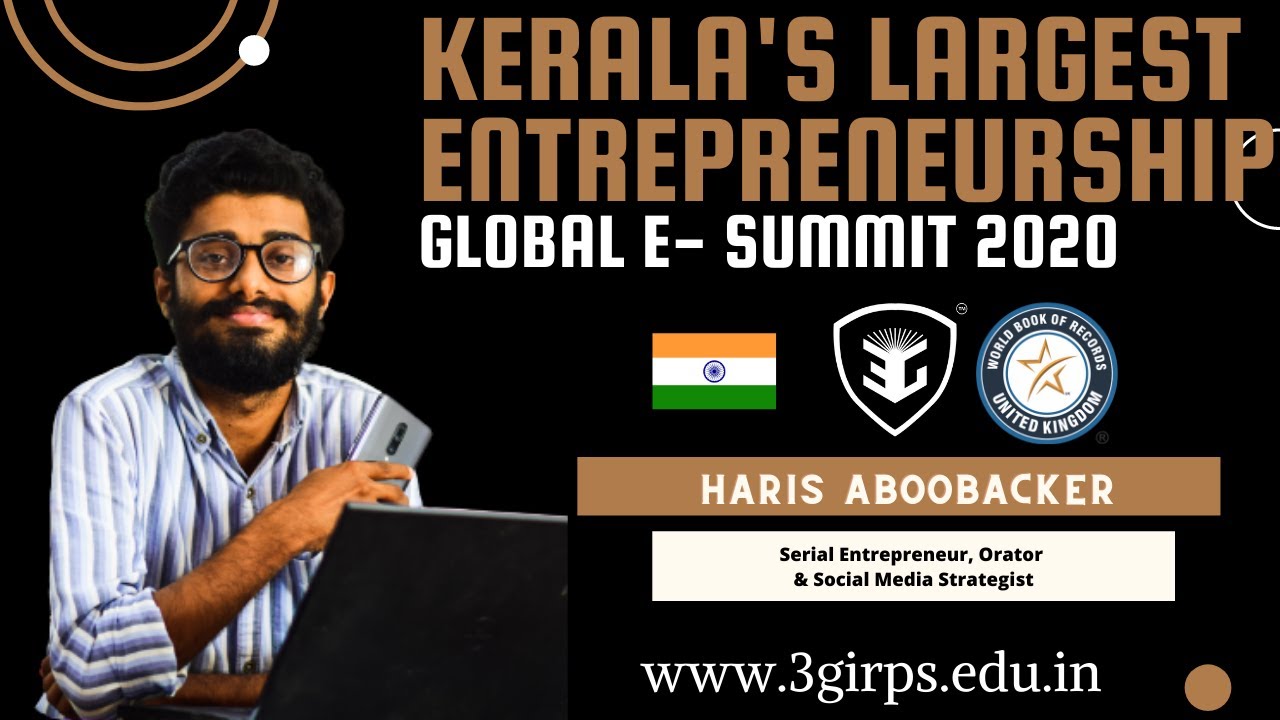 Kerala's Largest Entrepreneurship Global E-Summit 2020