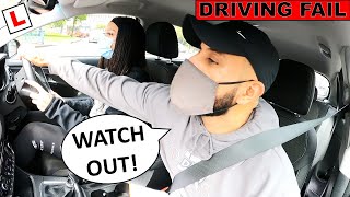 DRIVING DANGEROUSLY On Her Test | I Had To Take Over