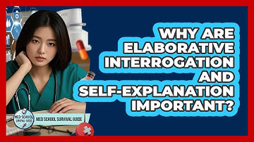 Why Are Elaborative Interrogation And Self-Explanation Important?