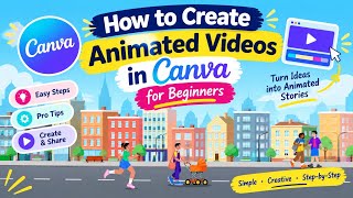 How to Create Animated Videos in Canva | Easy Beginner Tutorial