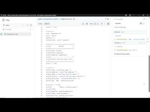 Python Assignment 1