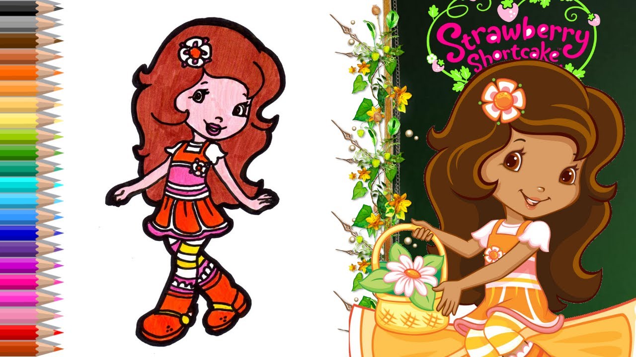 How to draw Orange Blossom from Strawberry Shortcake // Как нарисовать Апел...