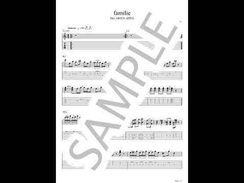 familie【Guitar TAB/lead pert】 - Mrs.GREEN APPLE