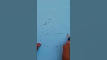 Draw a DUCK🦆🦆 from Number 2 / How to Draw a DUCK #drawing #shorts