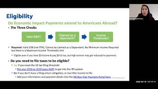 Webinar: The Cares Act and Americans Abroad