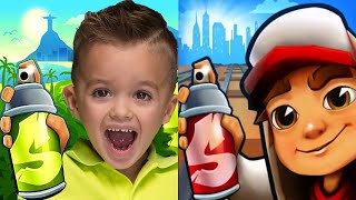 iGameBox🎅🏻Vlad&Niki Vs.Jake Seattle ✔︎ Vlad&Niki Run Vs.Subway Surfers Season Hunt⎮Gameplay#57 screenshot 4