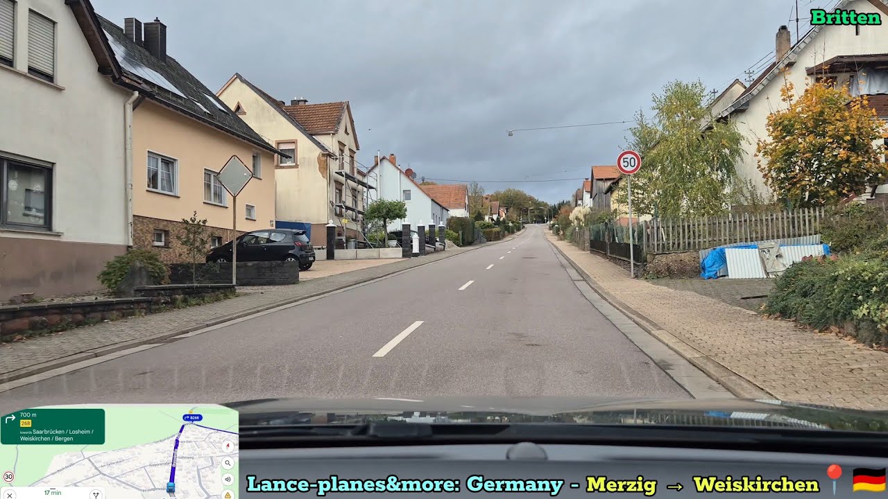 4K German Drive: Merzig to Weiskirchen. Beautiful Drive 🇩🇪. No Talking 