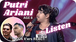 : GEN X'ers REACT | Putri Ariani (Age 8) | Listen