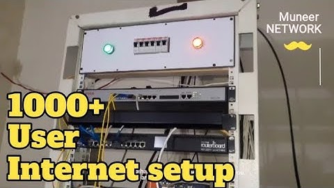 1000+ user internet setup - wifi networking - ISP