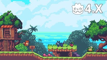 Godot 2D Platformer using Inheritance and Composition