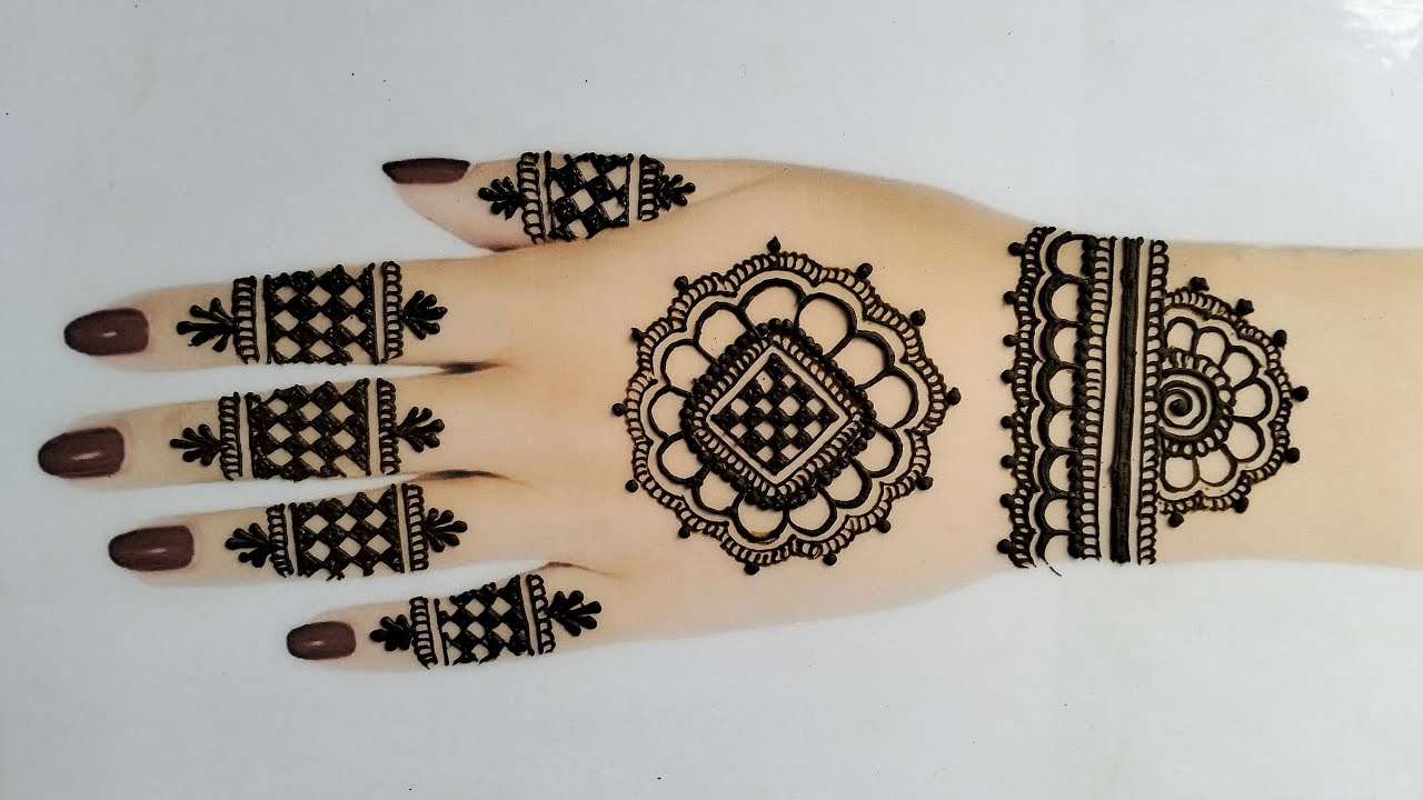 Stylish Front Hand Mehndi Design | Bracelet Style Henna 2025