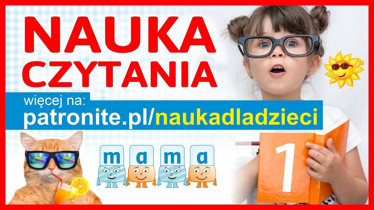 Nauka Czytania - Składanie Literek Pierwszych Słów i Alfabet dla Dzieci po Polsku cz.1