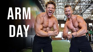 Epic Arm Day Workout with Steve Cook, the Buttery Bros, and Demi Bagby | Scott Mathison