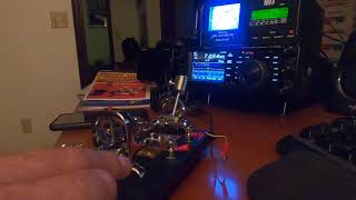 QSO using the Vibroplex Bug and the Vari-Speed bar 17wpm with a weak signal station.