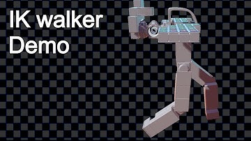 Inverse kinematics walker demo (not much)