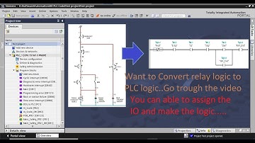 TIA Portal: How to convert relay logic into PLC logic? | TIA Lesson -14