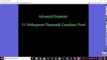 5.1 Midsegment Theorem and Coordinate Proof