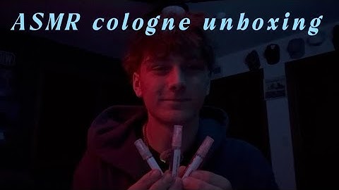 My First ASMR Video! (Cologne unboxing) 