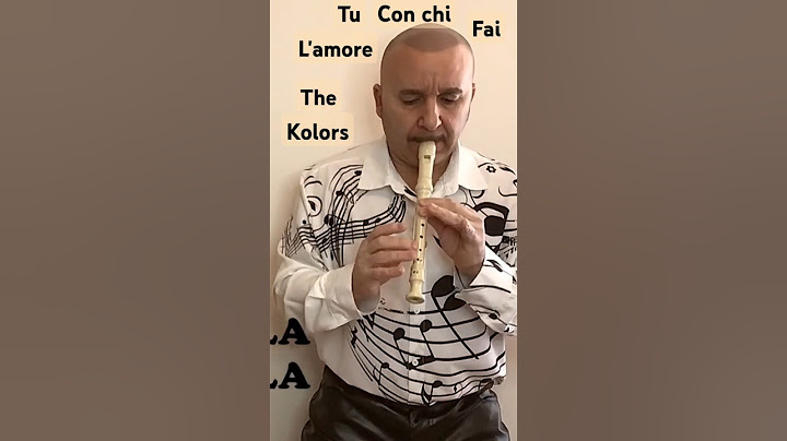 The Kolors - TU CON CHI FAI L'AMORE (Sanremo 2025) Flauto Dolce