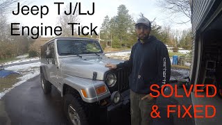 Jeep TJ/LJ Engine Tick OPDA FIXED! - YouTube