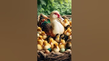 Amazing a Duck Try Hatching Many Eggs in Wood Cave Nest - Duck Hatching #shortvideo